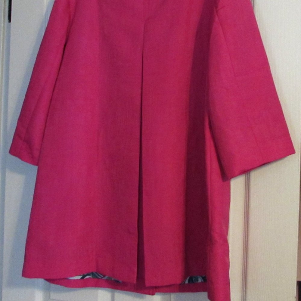 NWT  CHICO'S Lined Summer Coat In Wild Orchid Color  Size 2 (10 - 12) - Picture 6 of 6